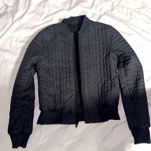 LIKE NEW REVERSIBLE Lululemon Non-Stop Bomber Jacket Black *Reversible Size 4